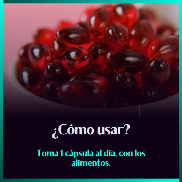 Aceite de Krill Antártico | Omega 3 y Astaxantina | 500 mg | 30 caps