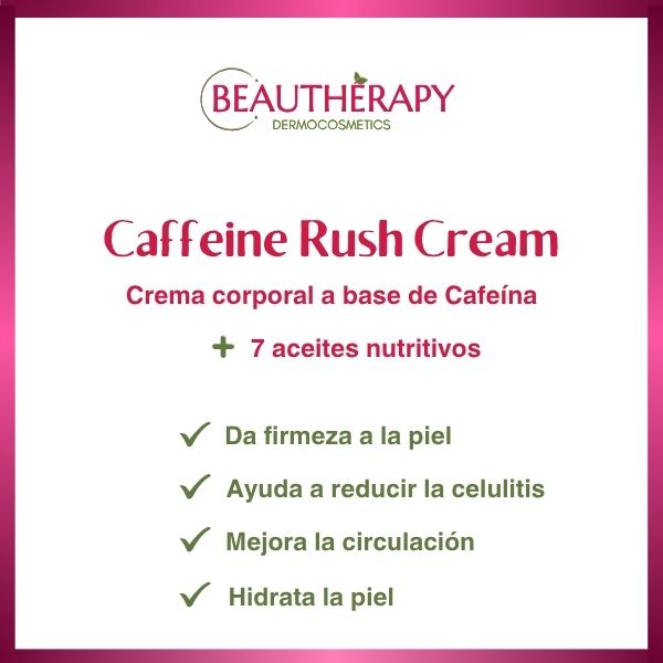 Caffeine Rush Cream | Crema corporal | Reafirmante Tonificante| 100 ml