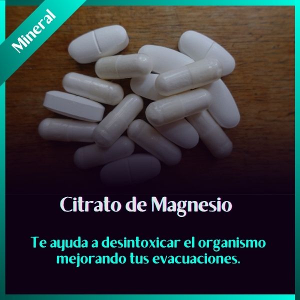 Citrato De Magnesio | Muscular | Digestivo | 500 mg | 60 tbs