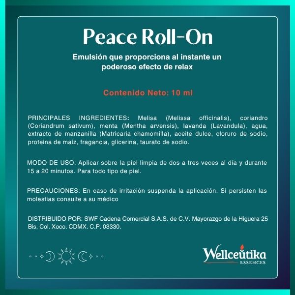 Peace Roll On | Poderoso efecto relax | 10 ml.